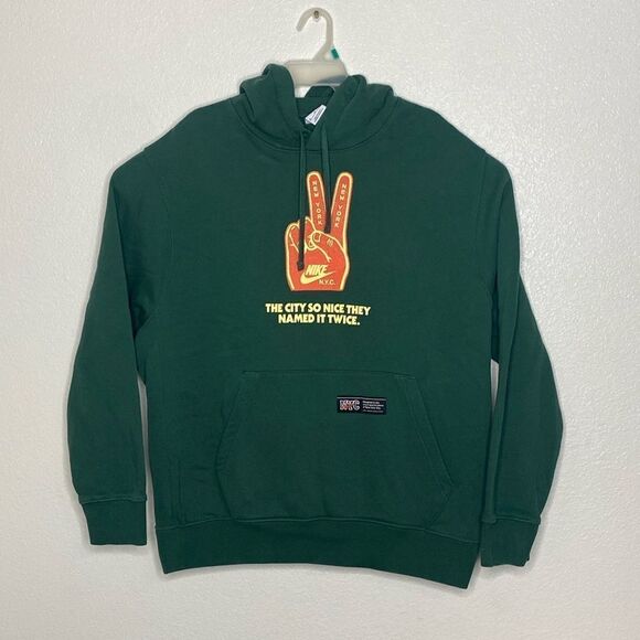 NIKE Men’s Green Pullover Hoodie Size XL - Picture 1 of 4